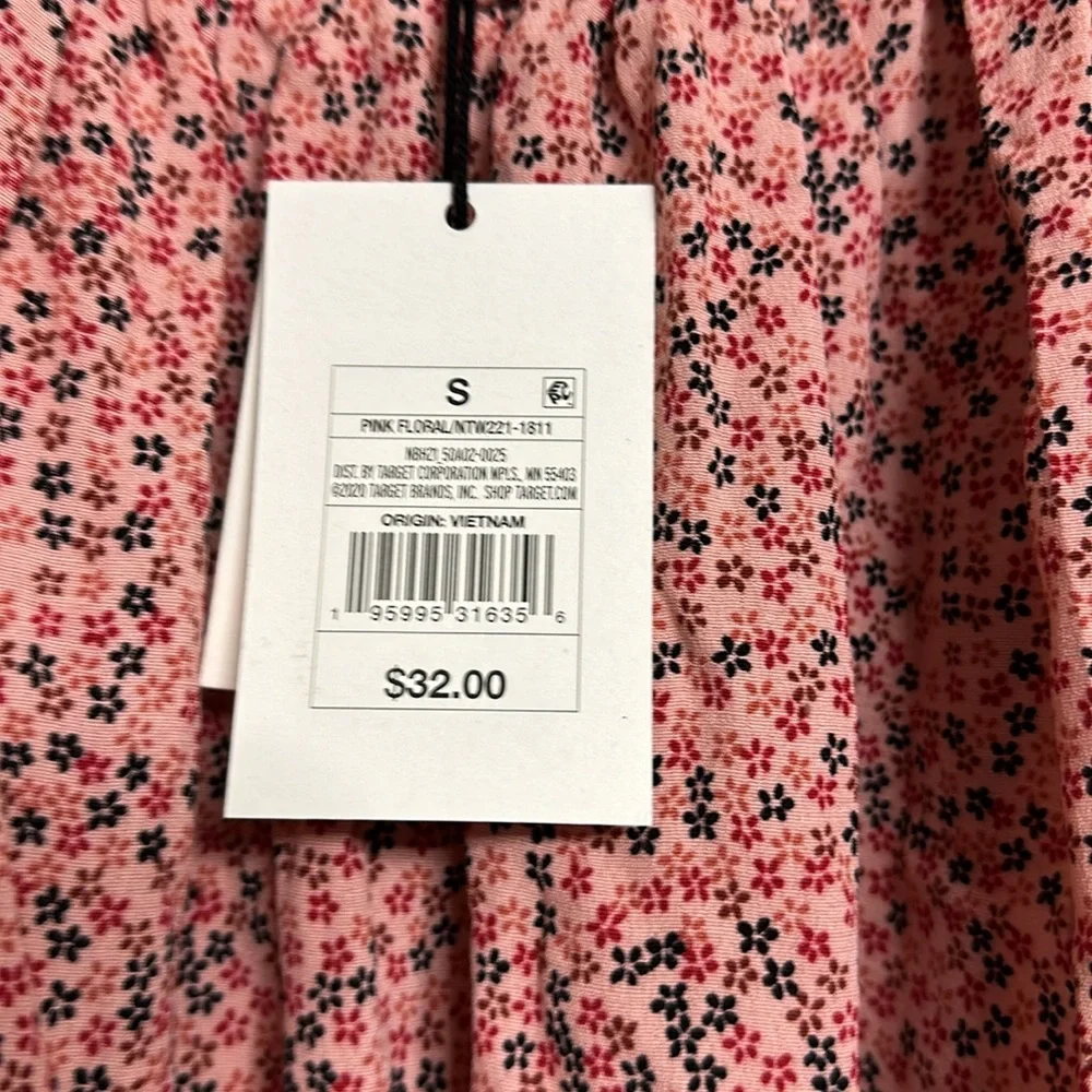 The Nines By Hatch | Floral Top Womens Pink Flutter Sleeves Maternity XS - Picture 4 of 4